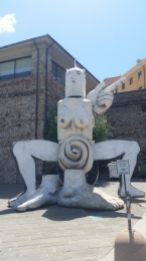 Hypnotic vagina sculpture, Genoa
